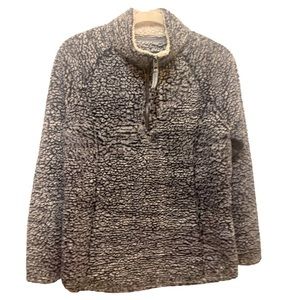 Cozy Sherpa GrayPullover Size Small